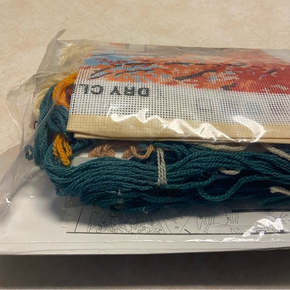 Vintage Dimensions Needlepoint The Road Home #2226 Fall Scene 
Open Package - Picture 9 of 14